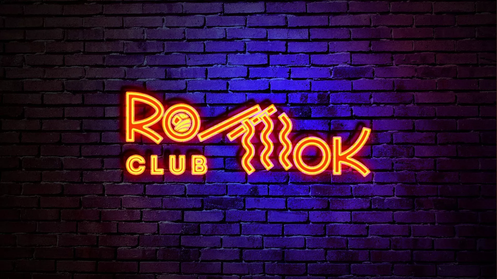Разработка интерьерной вывески суши-бара «Roll Wok Club» в Холмске